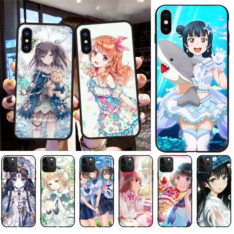 HPCHCJHM Мягкий силиконовый чехол из ТПУ с японским аниме Love Live для iPhone 11 pro XS MAX 8 7 6 6S