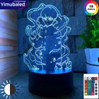 Светодиодный неоновый светильник с аниме Моб психод 100 для детской комнаты, украшение для спальни, подставка для фанатов Mobu Saiko Hyaku, 3d-лампа
