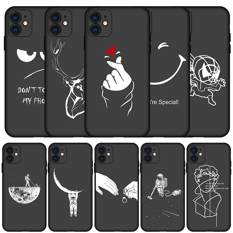 EiiMoo 3D Relief Print Custom Phone Case For Xiaomi Redmi Note 10 9 9S 8 8T 7 Pro Mi Lite Back Cover TPU Silicone Fashion | Мобильные