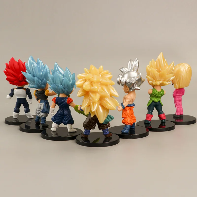 

New Dragon Ball Son Goku Super Saiyan Vegeta IV Super Saiyan God Action Figure Toys Model Toys Figures for Children Kids Gift