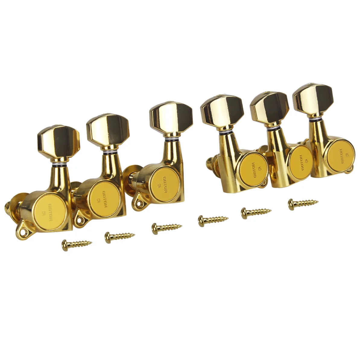 Золотой GOTOH SG381-07 электрическая гитара колышки Тюнеры ключи 3L3R аксессуары для гитары Сделано в Японии - Цвет: Золотой