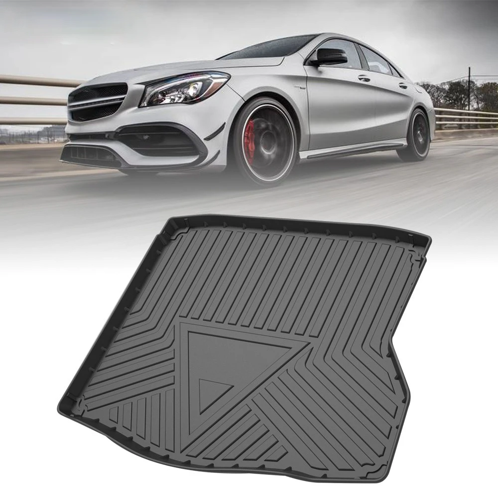

Коврик для багажника из ТПЭ для Benz CLA-Class 2014 2015 2016-2019, автомобильный водонепроницаемый Нескользящий Резиновый 3D подкладка для груза, аксессуа...