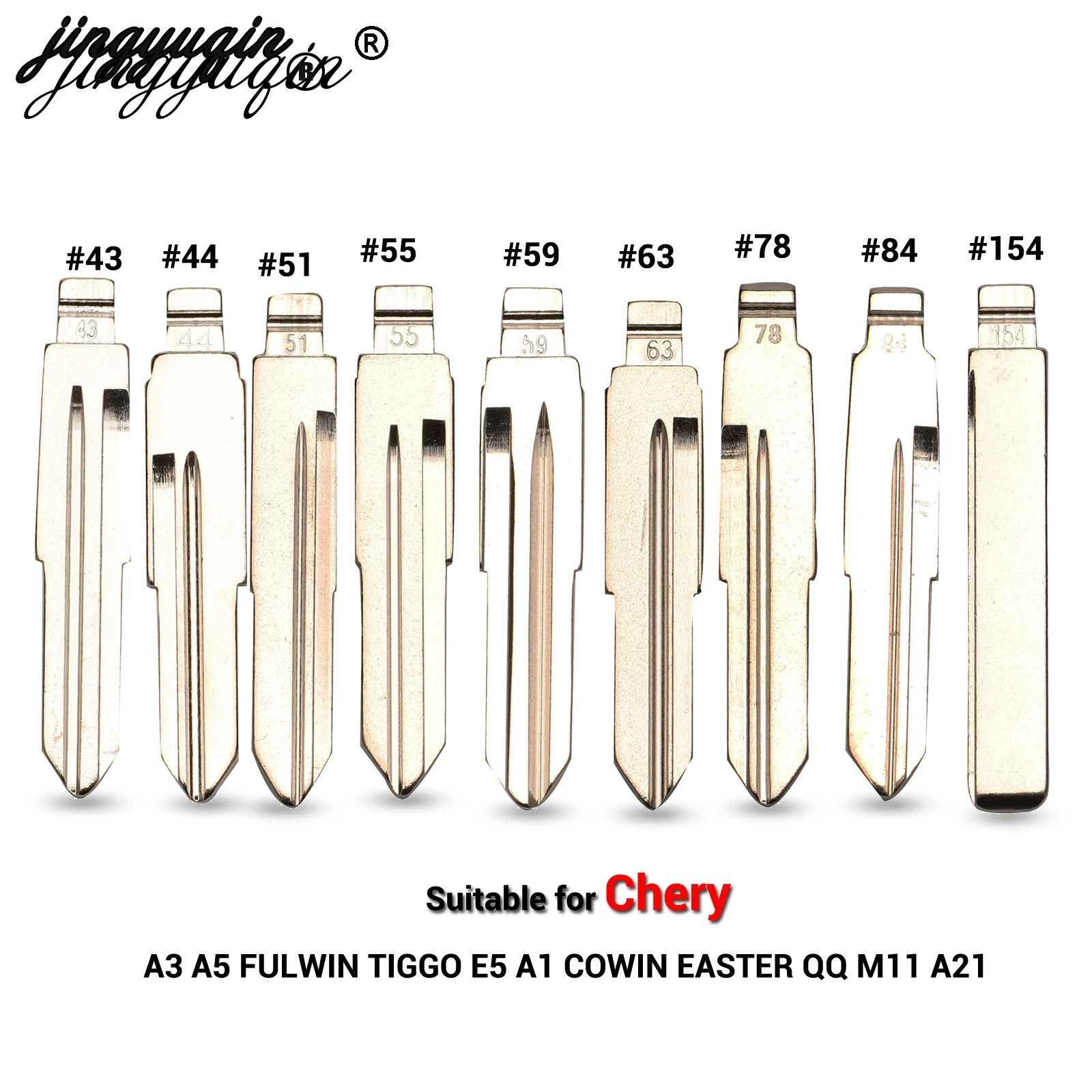 Jingyuqin для CHERY A3 A5 FULWIN TIGGO E5 A1 COWIN EASTER QQ3 QQ6 A21 S21 43 44 51 55 59 63 78 84 154 лезвие откидной ключ