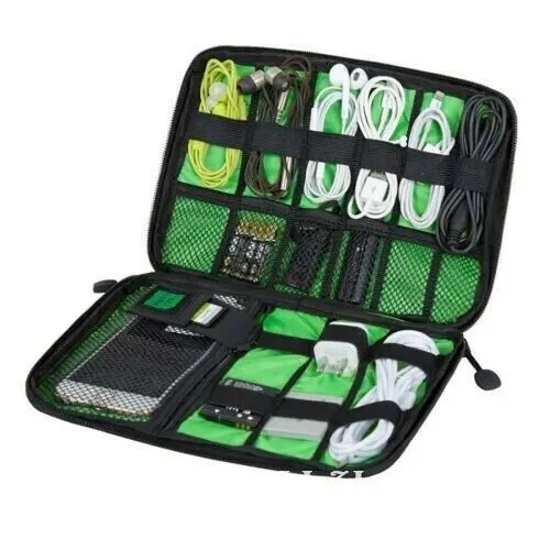 Унисекс сумка для хранения на молнии чехол наушников зарядка через USB провода