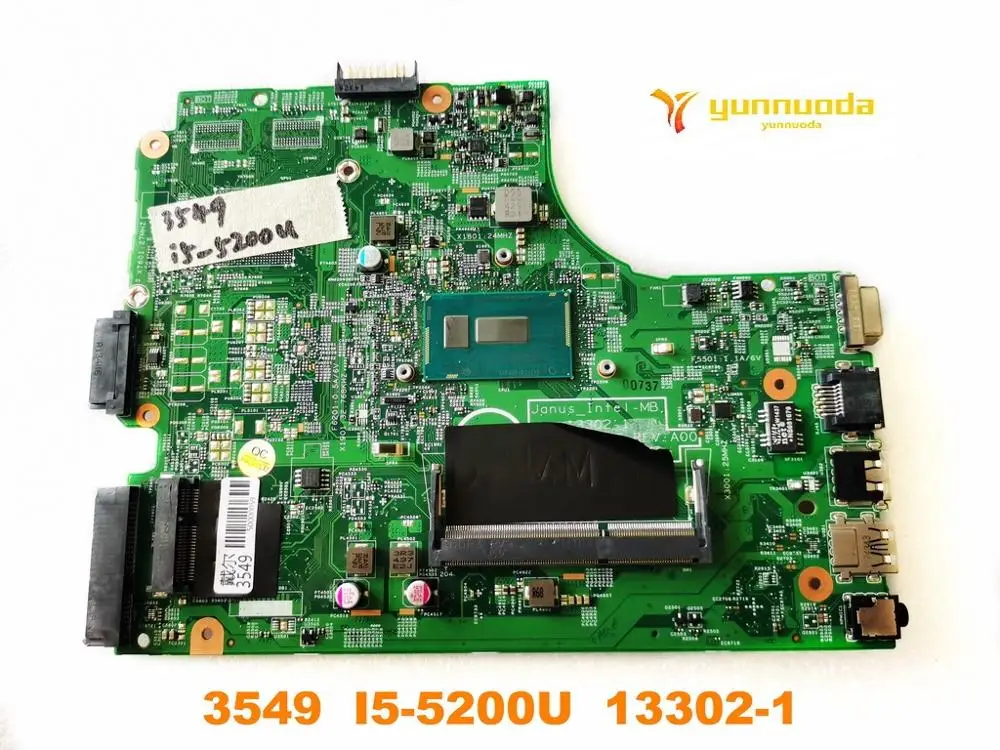 Оригинальный Для DELL 3549 Материнская плата ноутбука I5-5200U 13302-1 испытанное хорошее