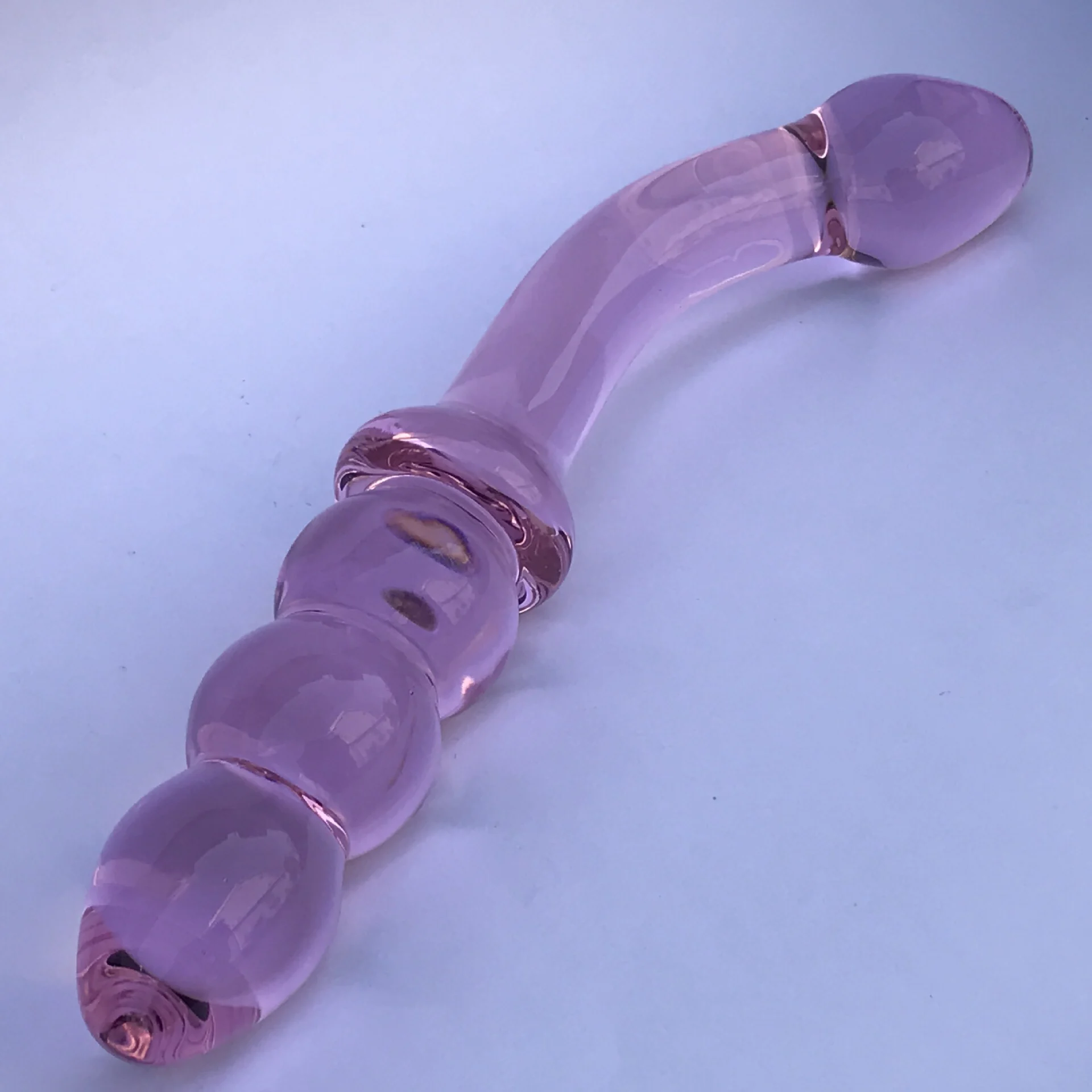 Двухсторонняя Стекло G Spot палочка Массажная палка с резьбой фаллоимитатор чистый