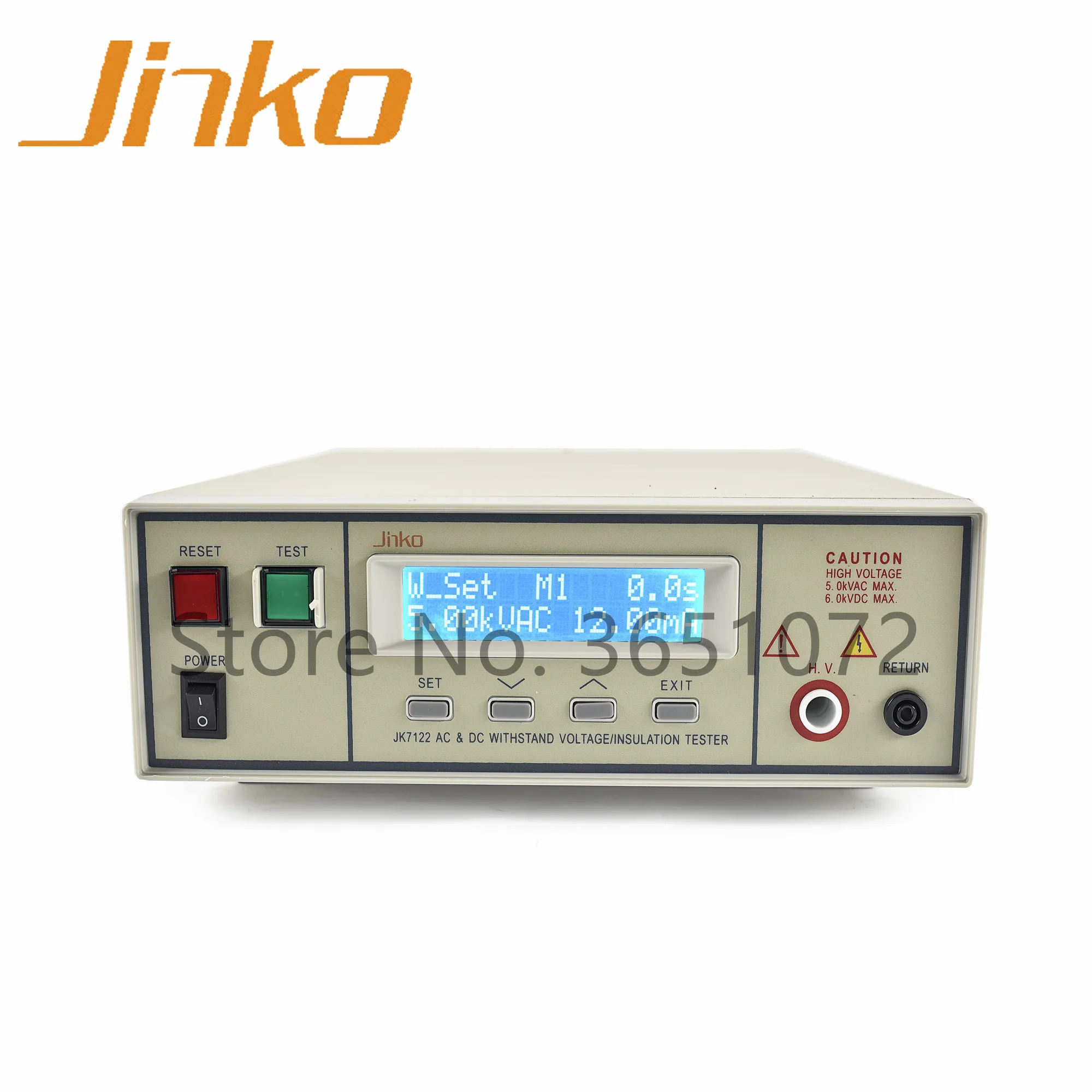 

JK7122 AC DC Withstand Voltage/Programmable Voltage Insulation Resistance Tester