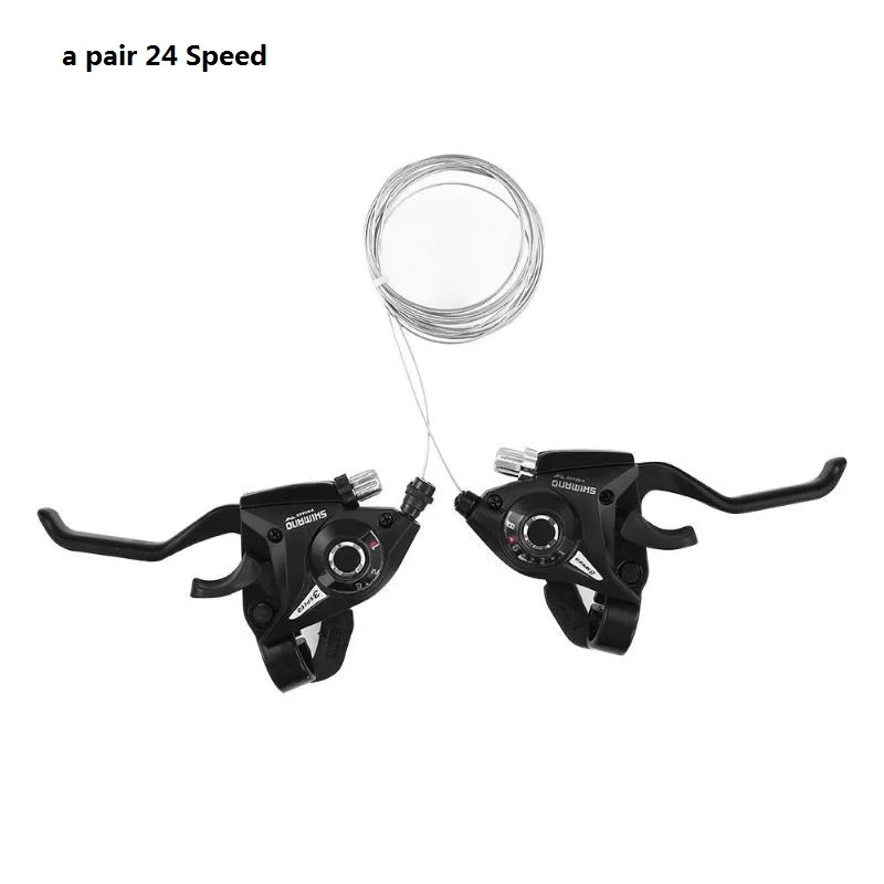 a pair 24 Speed 1 пара, 21/24 скоростей, велосипедный рычаг переключения передач, комбинированный переключатель, Горный Дорожный велосипед, велосипедный диск, ручка, рычаги переключения передач для MTB - Цвет: a pair 24 Speed
