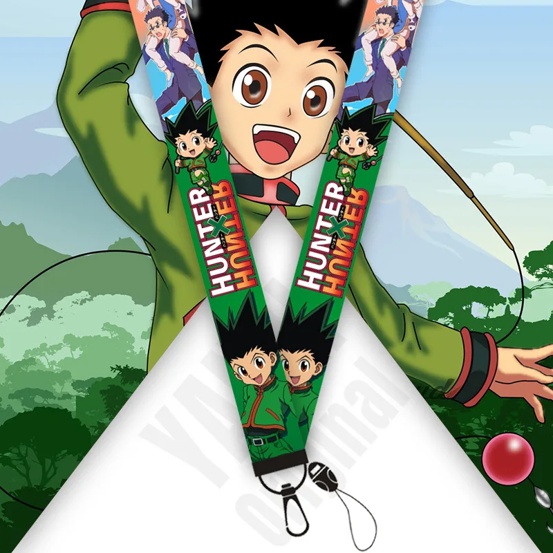 Брелок для ключей из аниме Hunter X мобильный телефон с кулоном и ремешком набор
