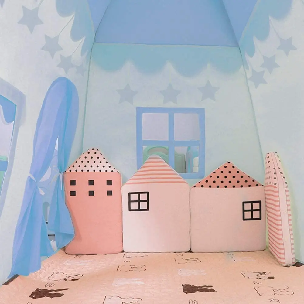 Детская игровая палатка замок большая вигвам для детей портативная