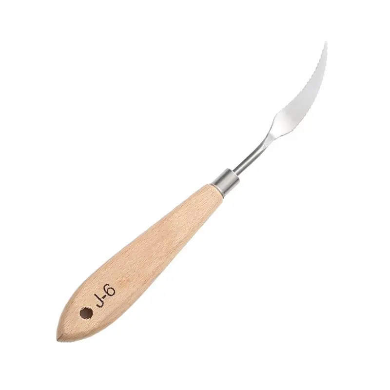

T3EE 10pcs Stainless Steel Palette Scraper Paint Knives Blade for artist Oil Acrylic Painting Tools