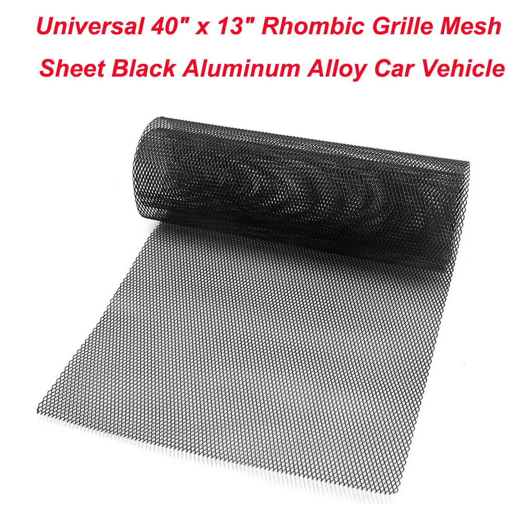 Универсальная ромбовидная решетка сетчатый лист черного цвета из алюминиевого