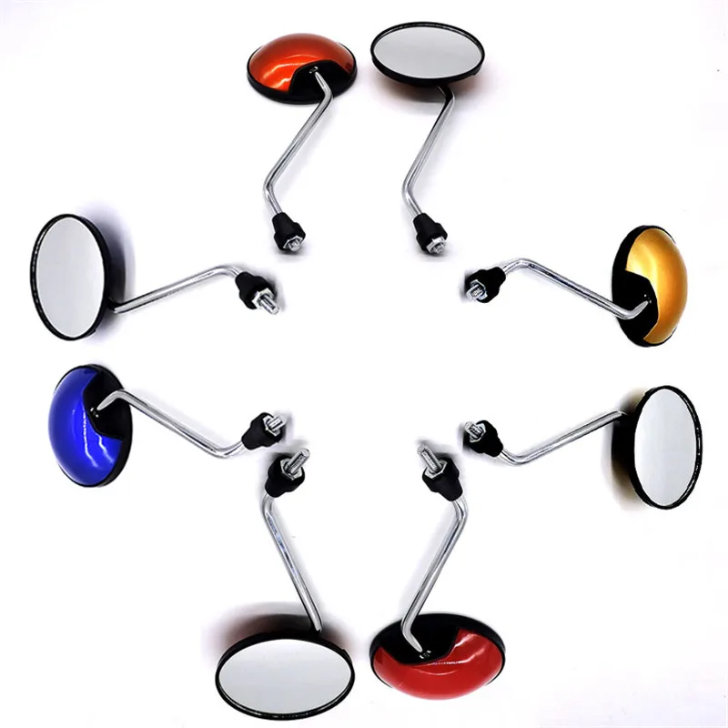 9 ярких круглых Универсальных 10 мм мотоциклетных зеркал заднего вида для