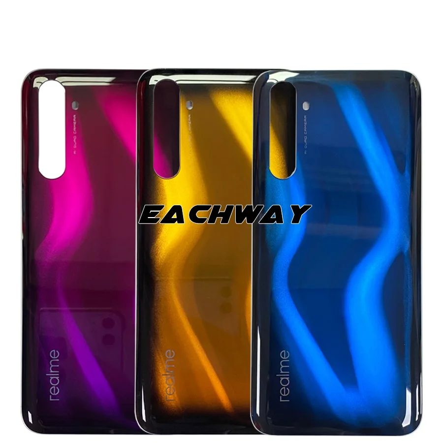 battery back cover for oppo realme 6 pro battery cover rear housing door glass case mobile phone replacement parts free global shipping