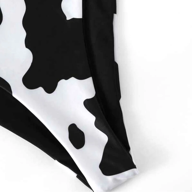 New Cow Print bra Swimwear Sexy Split Bikini Women summer Beach | Спорт и развлечения