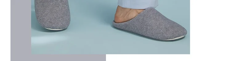 Новинка года; зимние домашние тапочки Xiaomi для мужчин и женщин; теплые домашние плюшевые мягкие тапочки; нескользящие зимние домашние тапочки