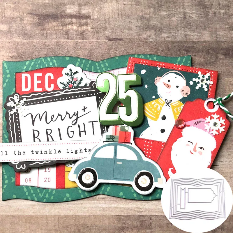 7 шт Открытая книга металлические Вырубные штампы ярлык 2020 Новый высечки