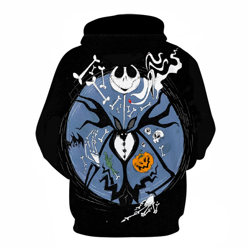 Брендовая мужская 3D Толстовка в стиле хип-хоп толстовка с принтом черепа Джека