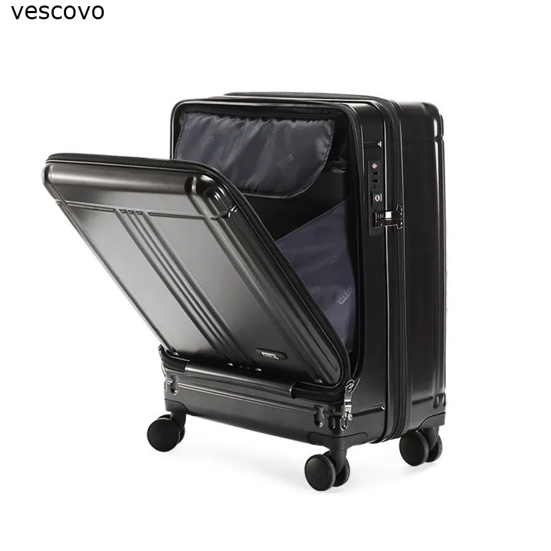 Чемодан на колесиках vescovo 20 дюймов для мужчин и женщин Спиннер багажа ноутбука с