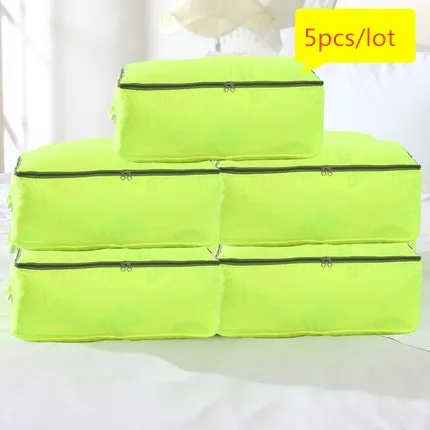 yinguanglv 5pcs 5 шт./компл. большой Ёмкость Органайзер 10 Цвета квадратный Органайзер сумка Водонепроницаемый сумка для хранения из ткани Оксфорд для дома шкаф Гардеробная - Цвет: yinguanglv 5pcs
