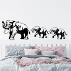 Большая семейная наклейка на стену с изображением слона, африканского дневного света, сафари, джунглей, леса, зоопарка, спальни, виниловый домашний декор