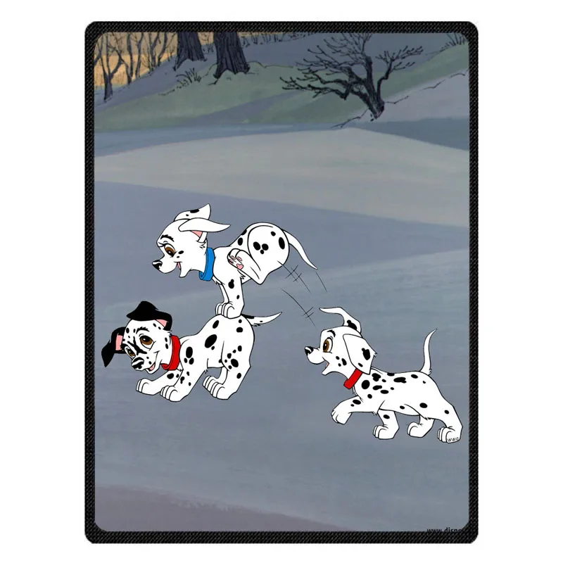 101 далматинское теплое Флисовое одеяло супер мягкая фланелевая Манта для