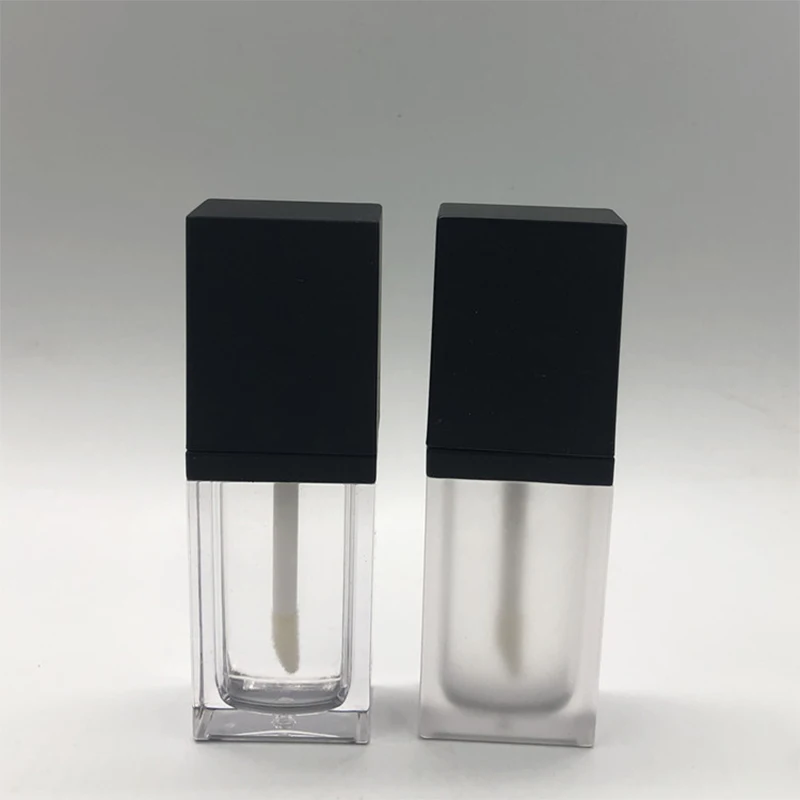 Квадратичная ясная 8 мл Пустые контейнеры бальзам для губ с волшебной палочкой в
