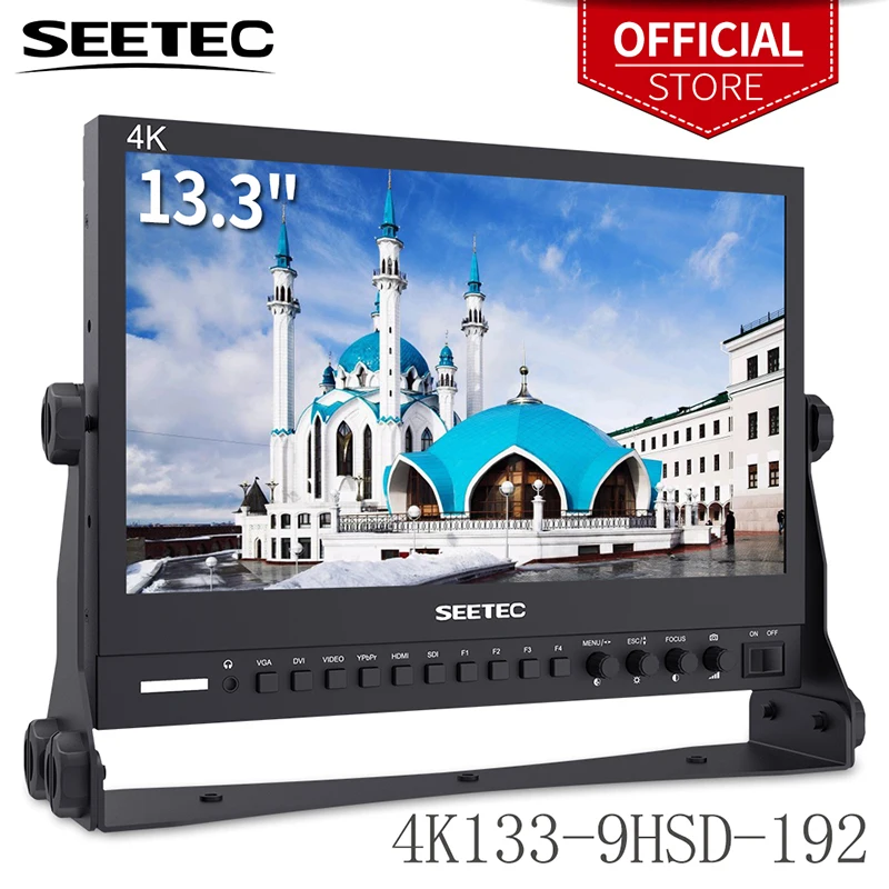 Монитор Seetec 13,3 дюймов с алюминиевым дизайном IPS 1920x1080 3G-SDI HDMI широковещательный с AV YPbPr 4K133-9HSD-192 настольный ЖК-монитор