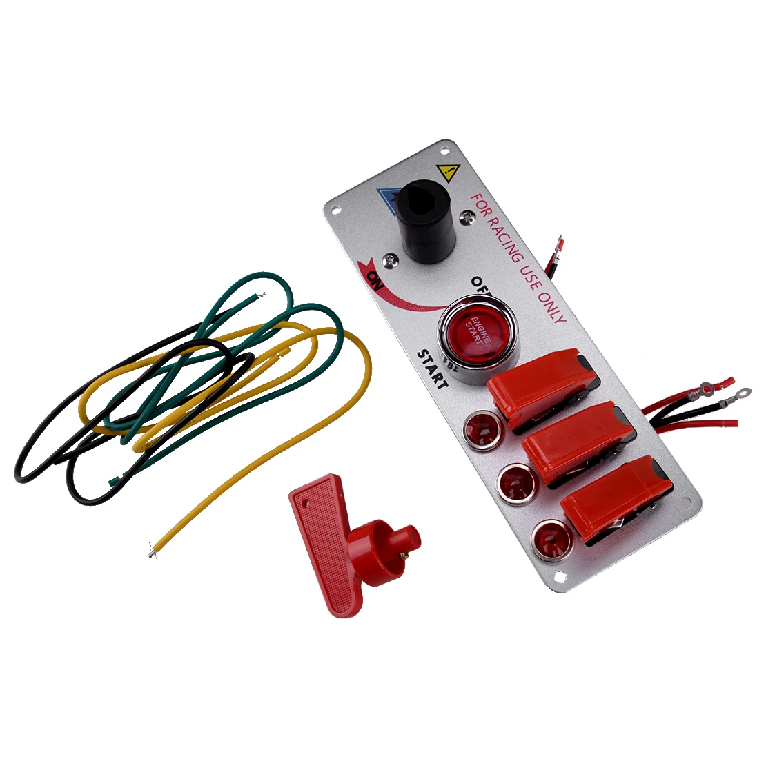 

Beler 5 в 1 12 В Выкидной переключатель зажигания Панель запуска двигателя светодиодная светодиодный переключения для профессиональных гоночн...