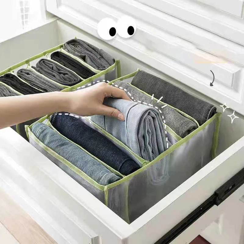 Складной ящик-органайзер, органайзер для хранения одежды, шкафа, органайзер для нижнего белья, носков, домашний разделитель для шкафа, коробка для хранения