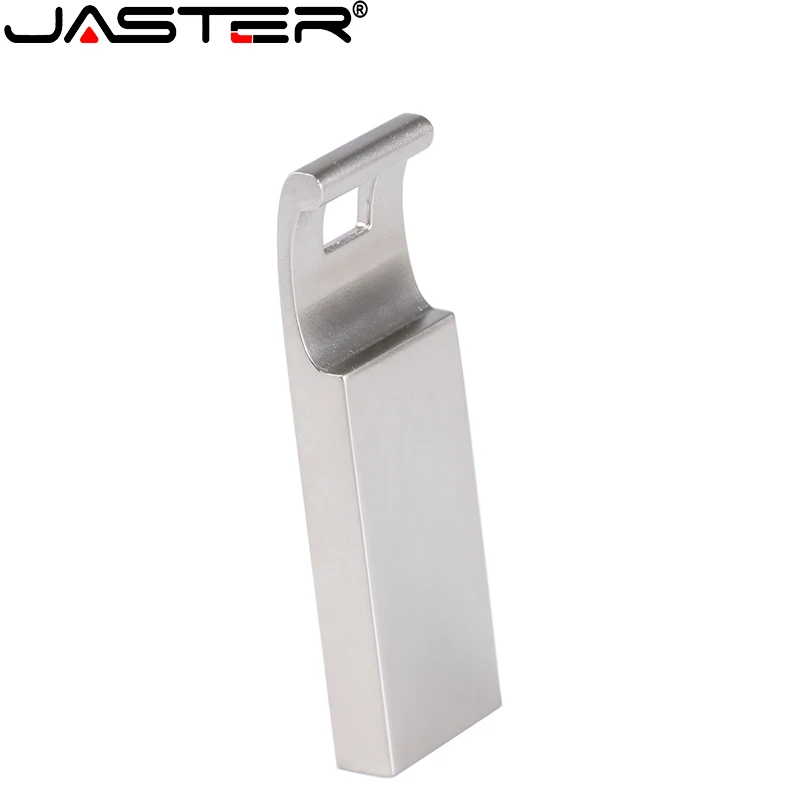 

JASTER Creative USB2.0 Flash Disk Metal Silver 4GB 8GB 16GB 32GB 64GB 128GB Portable External Storage Memory Stick Customization