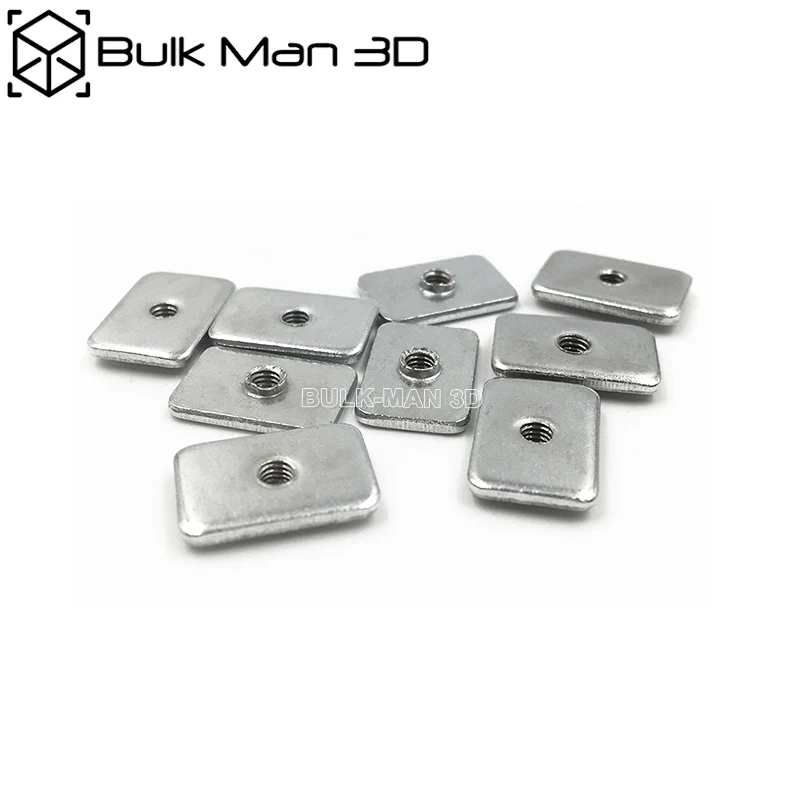 1000pcs/Lot Wholesale M3/M4/M5 Zinc Plated Tee Nuts for 2020 V-Slot Aluminum Profile Accessories
