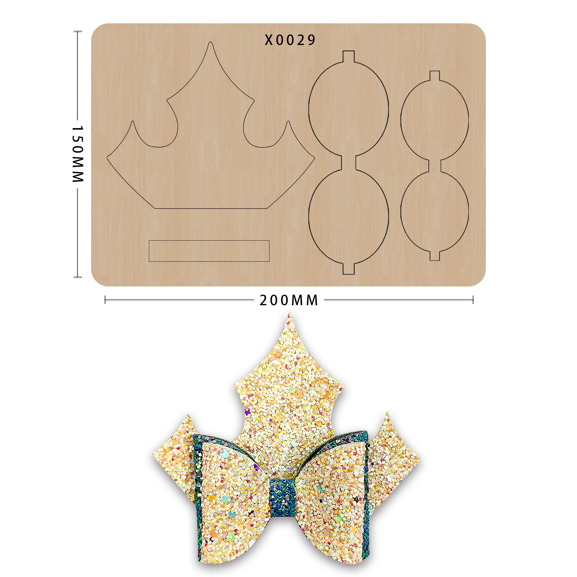 Деревянный бант высечка Скрапбукинг сделай сам ремесла ручной работы