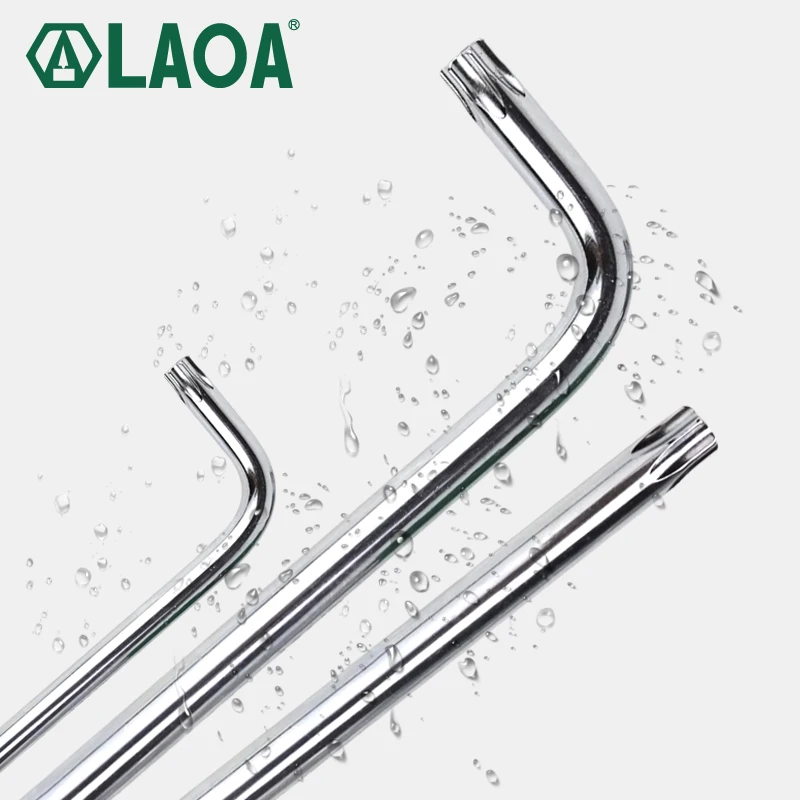 Шестигранный ключ LAOA CR-V шестигранный с отверткой среднего отверстия |
