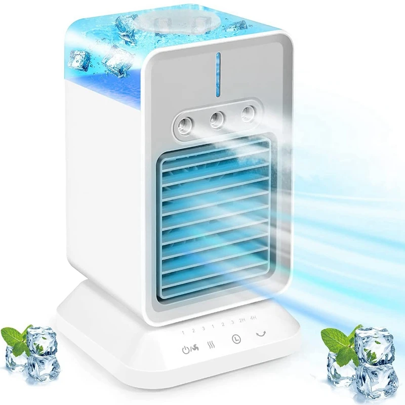 Personal Air Conditioner,Portable Evaporative Air Cooler Fan Timing & Oscillation Function Humidifier For Home Outdoor