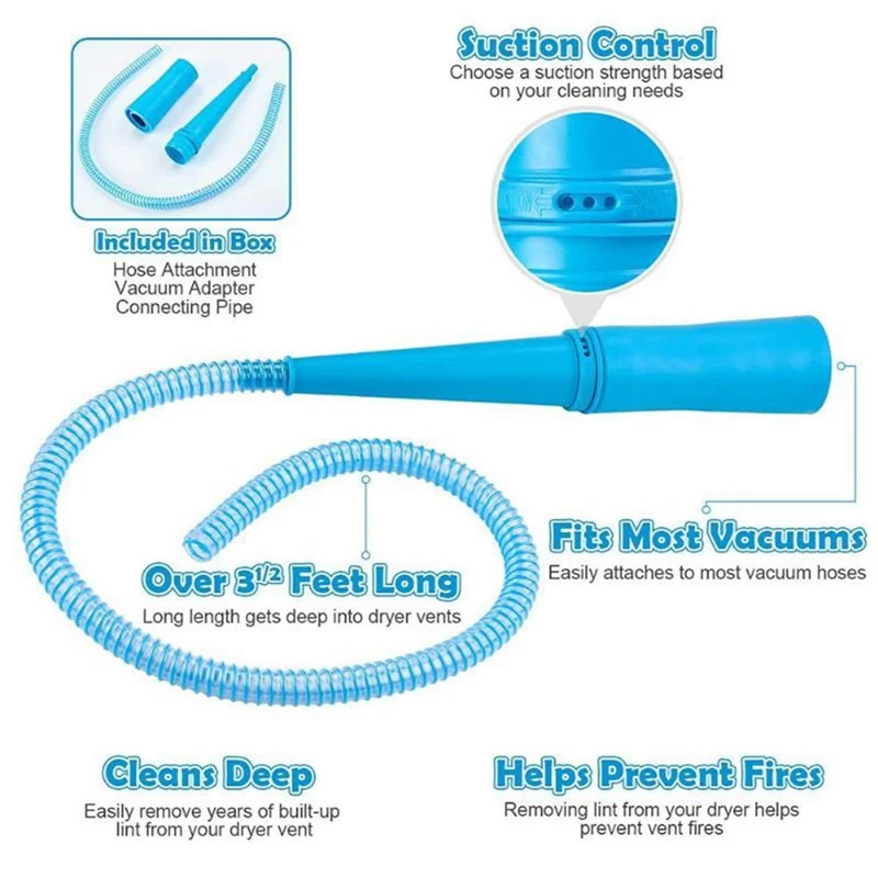 

Dryer Lint Vacuum Hoses 1M Dust Removal Extension Tube For Vacuum Cleaner Robot Home Office Cleaning Tool