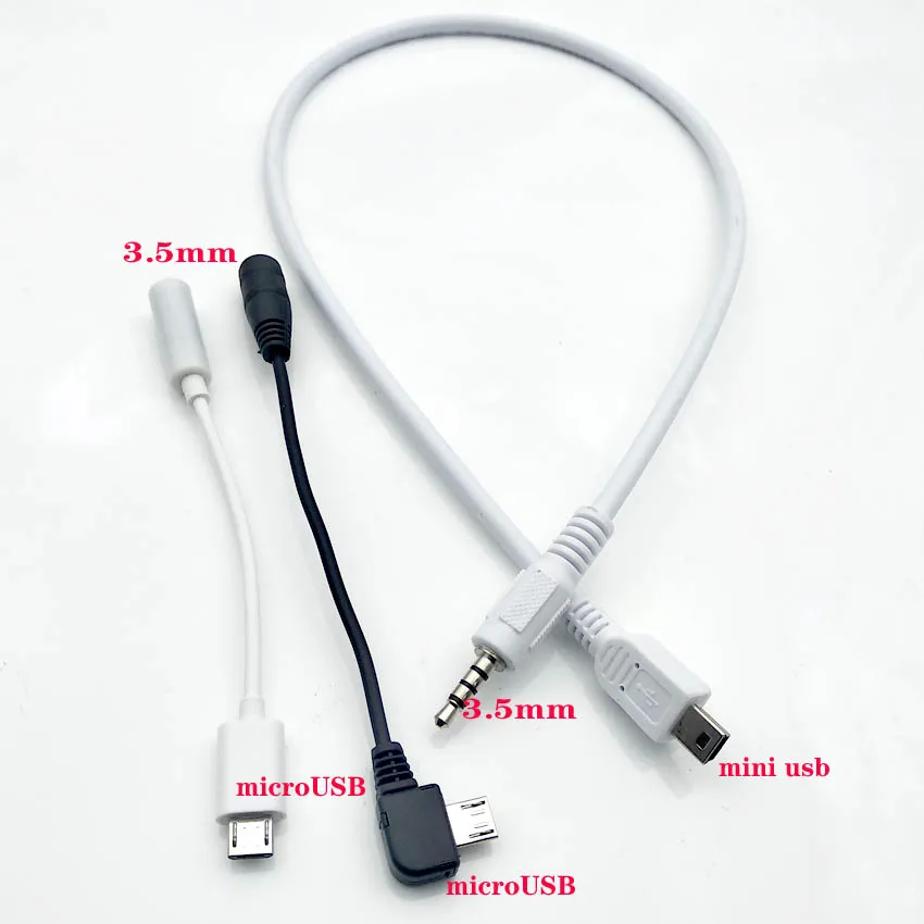 Микро-usb мини-usb разъем для 3,5 мм наушники гарнитура наушники адаптер аудио кабель Шнур