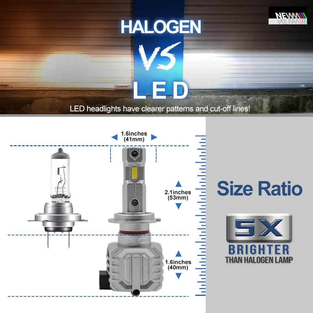 Лампа светодиодная для Mercedes C-Class W204 Pre-LCI 2008-2011 H7 фара ближнего света 25 в Canbus без