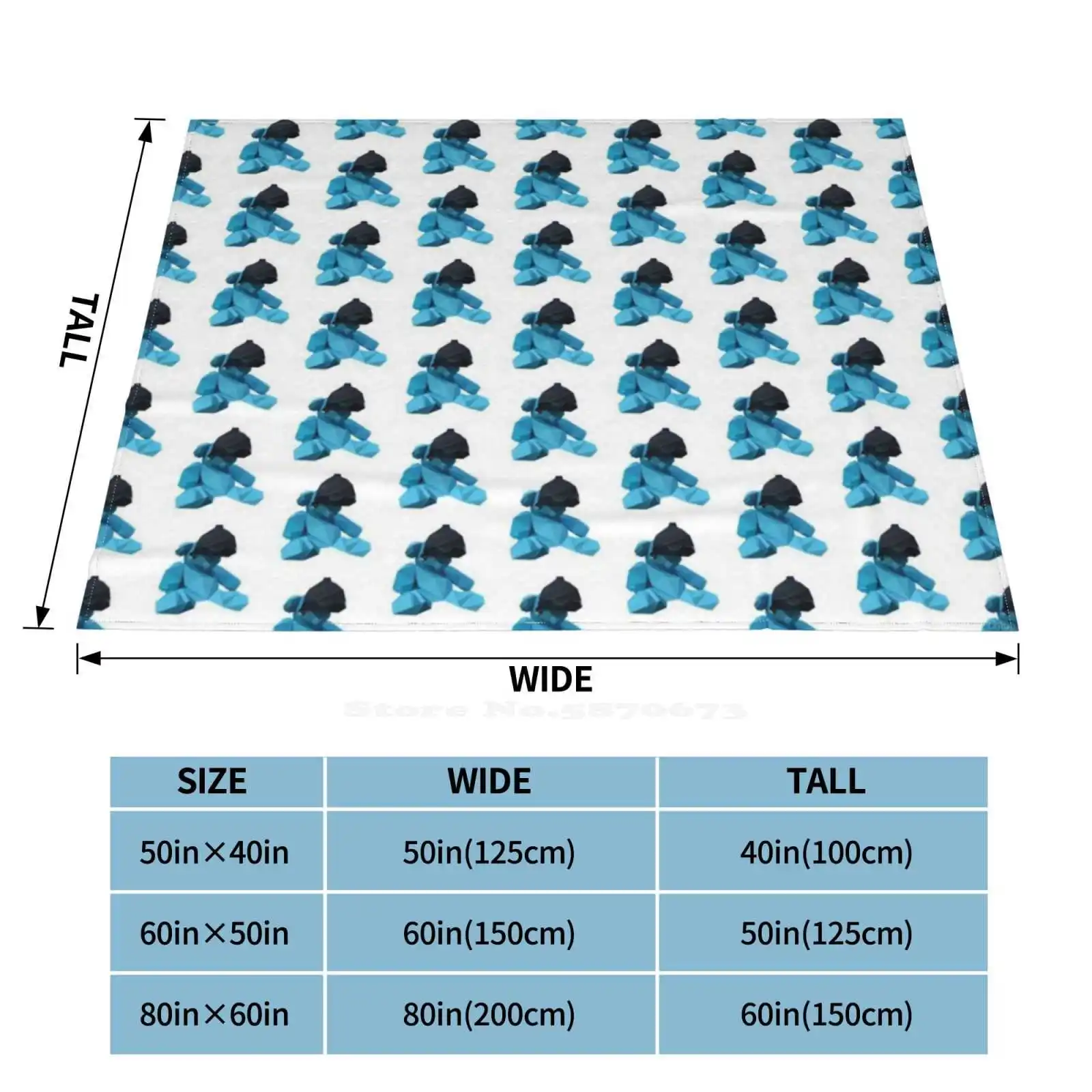 Low - Poly Blueno все размеры мягкая обложка подстилка коричневая Университетская лампа
