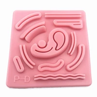 skin suture training pad 3d silicone laparoscopic simulation stitching module reusable for teaching demonstrations tool
