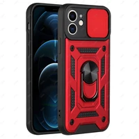 magnetic shockproof phone case for iphone 11 12 pro max 12 mini 7 8 plus xr x xs max se 2020 case with finger ring cover protect