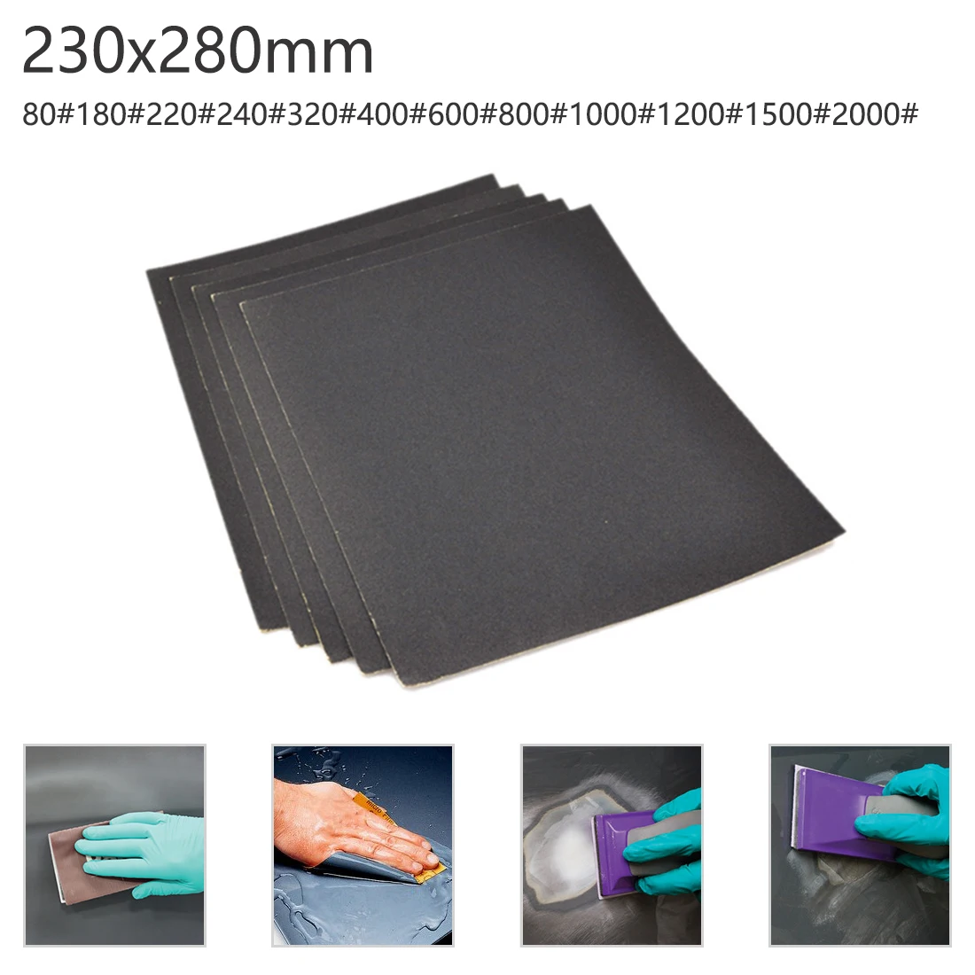 

Grit 80-2000 Wet/Dry Polishing Sanding Abrasive Sandpaper Paper Sheets Surface Finishing Made for Amber/ Bodhi/ Carpentry