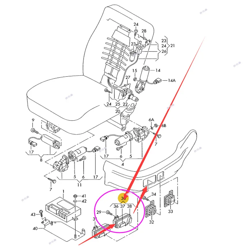 

4B0959766 Seat Adjustment Switch Seat Adjustment Button Original Audi Seat Adjustment Button 4b0959765 for Audi A6 C5 2000-2005