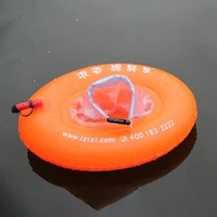 practical pvc swimming buoy double airbags clothing drowning prevention swim float bag orange conspicuous safety