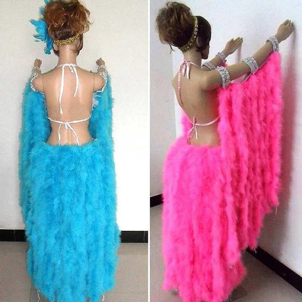 2 м куриное перо полосы боа из пера индейки для свадебных декораций аксессуары