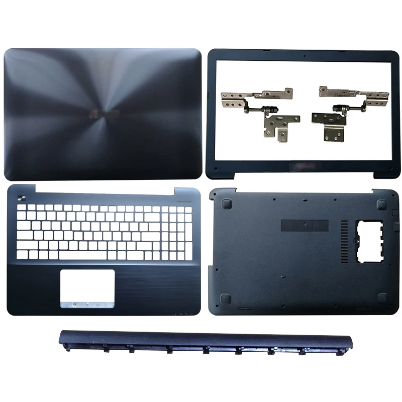 

Ноутбук ЖК-дисплей задняя крышка/Передняя панель/петли крышка/Упор для рук/Нижняя чехол для ASUS A555 X555 Y583 F555 K555 W509 F554 X554 R556
