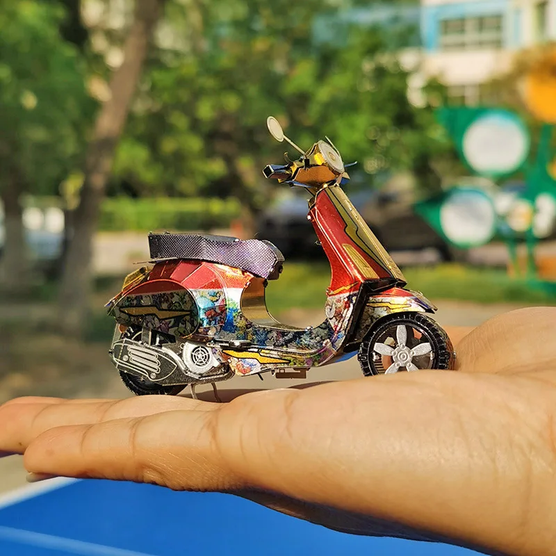 VESPA PRIMAVERA 150 3D металлические пазлы разноцветная модель Наборы DIY Лазерная