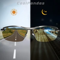 coolpandas top unisex photochromic sunglasses men polarized chameleon glasses driving anti glare uv400 sun glasses oculos de sol