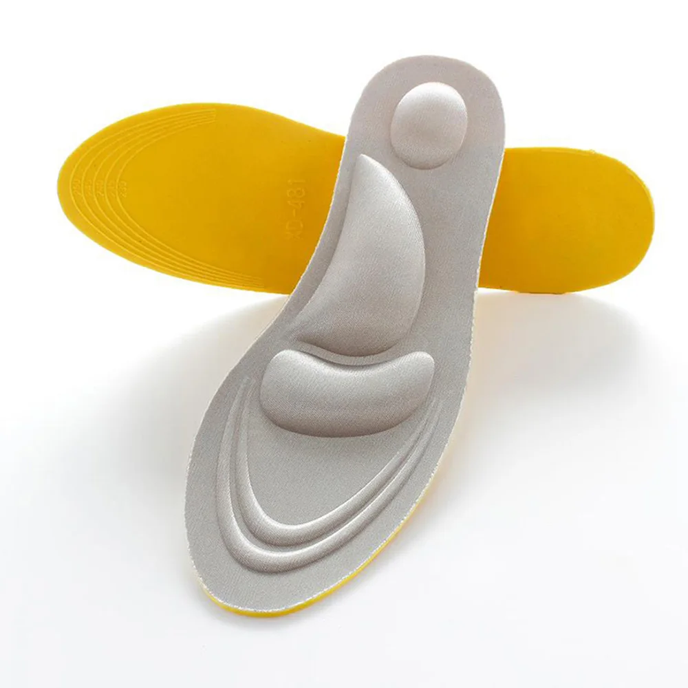 

Hot New 1 pair 4D Sport Sponge Soft Insole High Heel Shoe Pad Pain Relief Insert Cushion Pad Foot Insoles Breathable Anti-slip