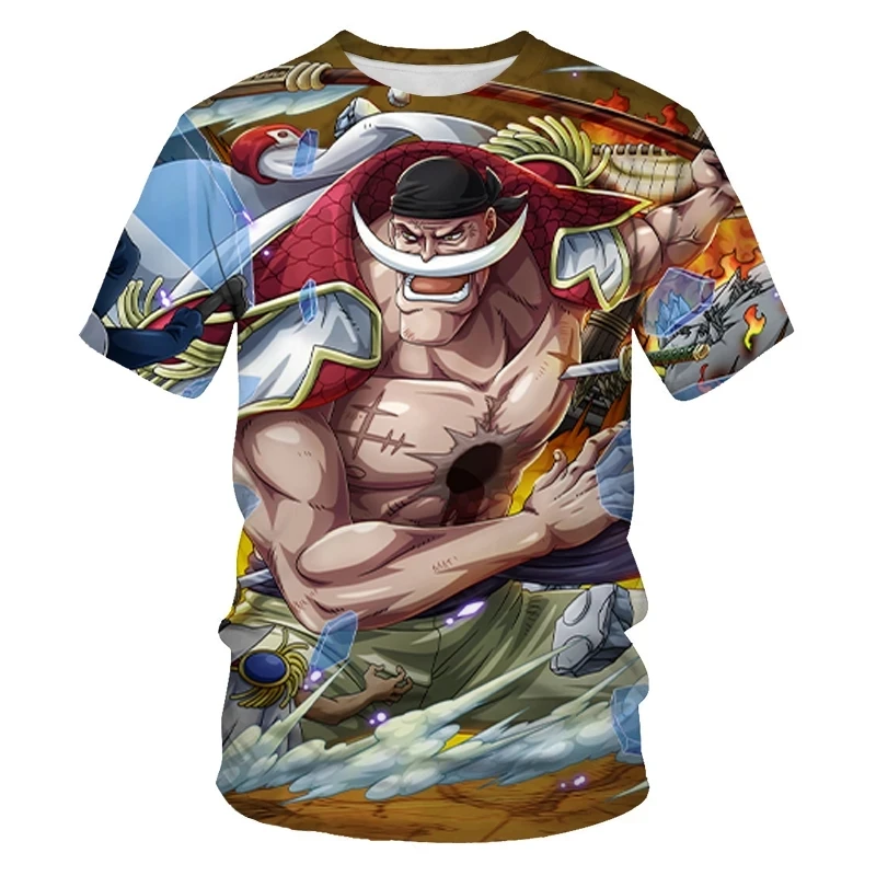 

Cartoon Anime One Piece 2021 T-shirt Men 3D Printing Fashion Men and Women T-shirt Soft Texture Casual Fashion Men